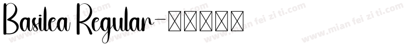 Basilea Regular字体转换